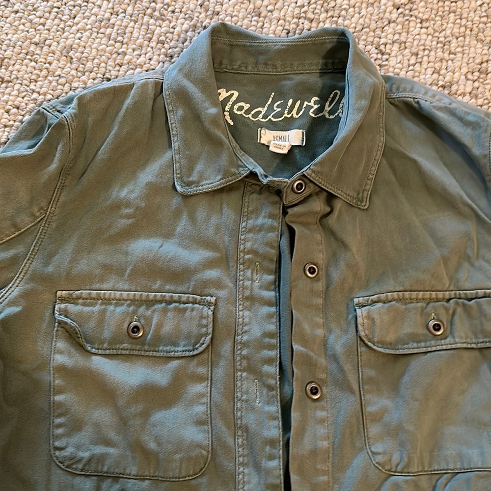 Madewell twill button down.